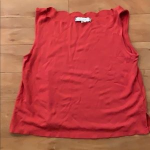 Eli & Ali shell top tank xs(Anthropology)
